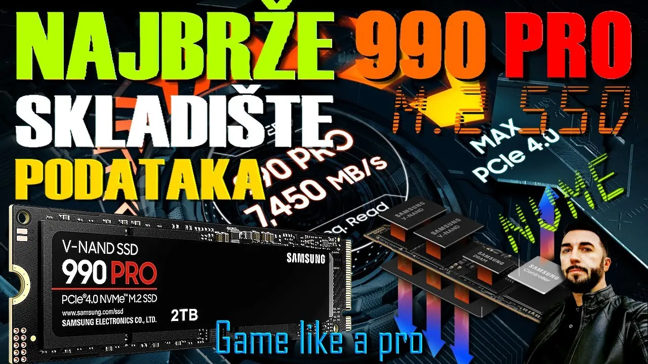 Samsung 990 Pro NVMe M.2 solid state drive